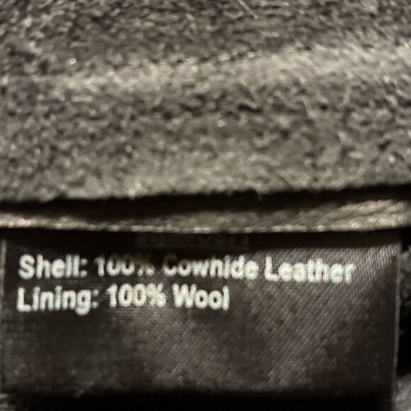 Overland Leather Men’s Black Full Zip Jacket Coat XL Genuine Leather - Picture 7 of 7